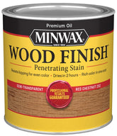 Minwax 223204444 Wood Stain, Red Chestnut, Liquid, 0.5 pt, Can